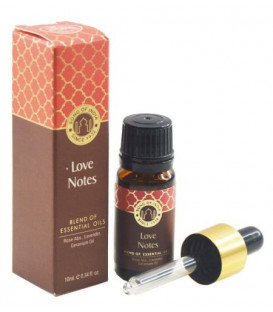 10 ml. Essential Oil Blend in Amber Glass Bottle with Golden Dropper Love notes, Destress Free EOBL10