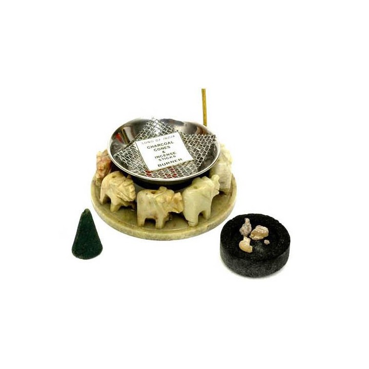 Stone 8 Elephant Multi-Purpose Resin Burner IBS24SR