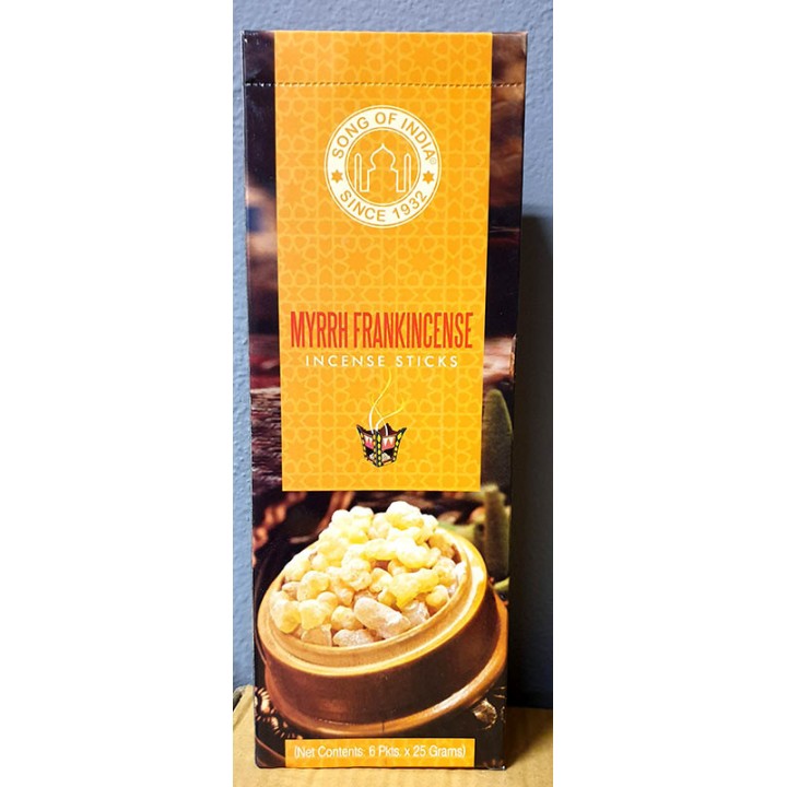 Tradycyjne indyjskie kadzidła MIRT i FRANKINCENSE, Song of India 20g