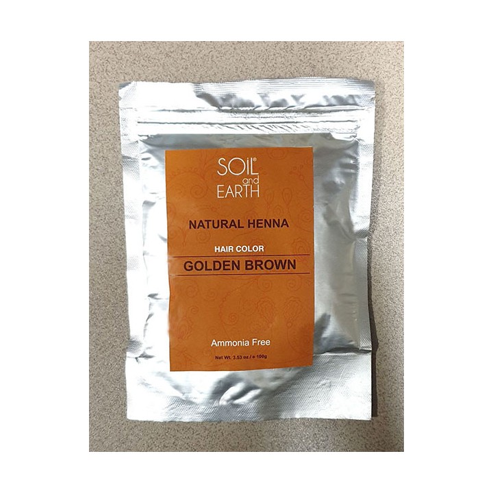 Naturalna henna Złocisty Brąz 100g Soil & Earth