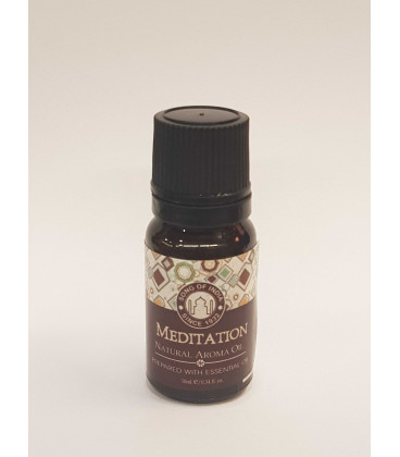10 ml. Aroma Oil in Orifice Reducer Glass Bottles Meditation