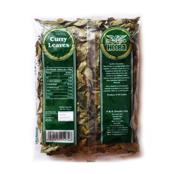 Suszone liście curry 20g Heera
