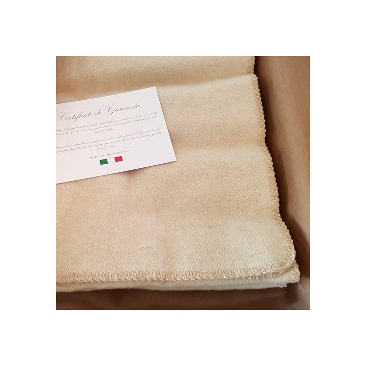 Kocyk kaszmirowy Kashmir Yoga Blanket, (beżowy / 70 x 180 cm)