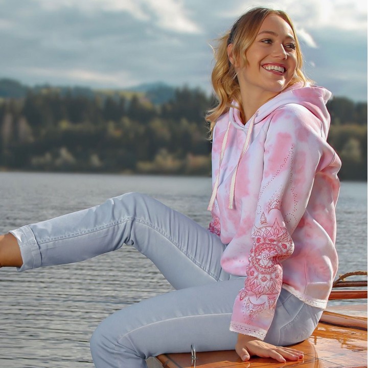 Bluza damska z kapturem „Cherry Blossom” rozm. XS/34 The Spirit of OM