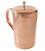 COPPER HAMMERED JUG (BRASS KNOB) 1litr [SE 252]