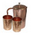 COPPER HAMMERED JUG (BRASS KNOB) 1.5litr [SE 252]