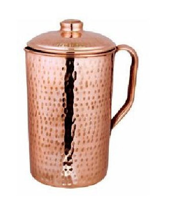 COPPER HAMMERED JUG (COPPER KNOB) 1.5litr [SE 251]