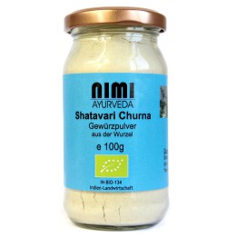 BIO Shatavari Churna, proszek z korzenia 100g Nimi Ayurveda