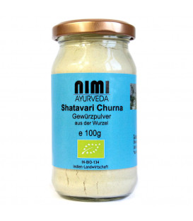 BIO Shatavari Churna, proszek z korzenia 100g Nimi Ayurveda