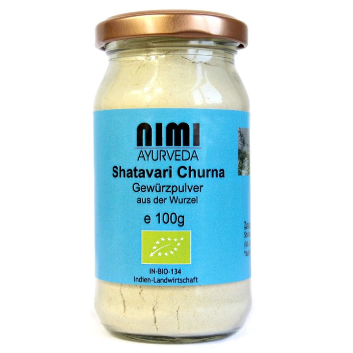 BIO Shatavari Churna, proszek z korzenia 100g Nimi Ayurveda