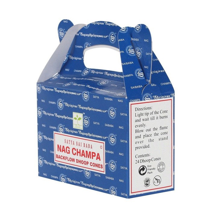 Kadzidła Nag Champa backflow 24 stożki 75 g Satya