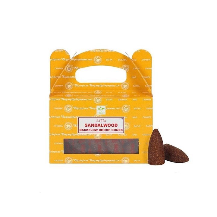 Sandalwood backflow incense cones -- 75 g