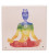 Incense burner sandstone 7 chakra -- 10x10 cm