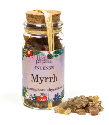 Mirra (Kenia) kadzidło żywiczne (szklana buteleczka z korkiem) 20g 30 ml Flora Perpetua - zdjęcie główne produktu