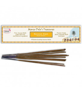 Kadzidło Benzoin Syjam - 10szt. patyczków, 30 g Marco Polo's Treasures - ECOCERT
