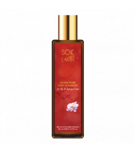 Szampon do Włosów Suchych i Zniszczonych - Indyjska Róża - 200ml Soil and Earth