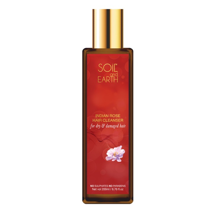 Szampon nawilżający Indyjska Róża 200ml Soil and Earth