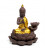 Podstawka do stożków Backflow Buddha i Kwiat Lotosu kolor brązowo złoty 12x10x9cm