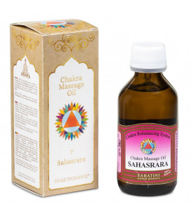 Olej do masażu Chakra 7 Korony Sahasrara 100ml Sabatini Fiore D'Oriente