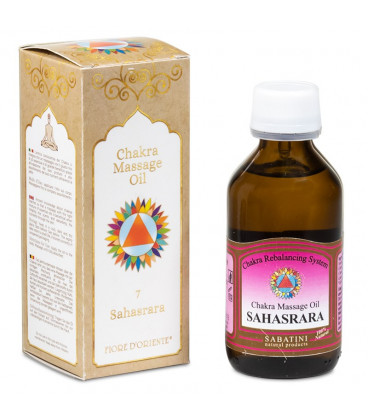 Olej do masażu Chakra 7 Korony Sahasrara 100ml Sabatini Fiore D'Oriente
