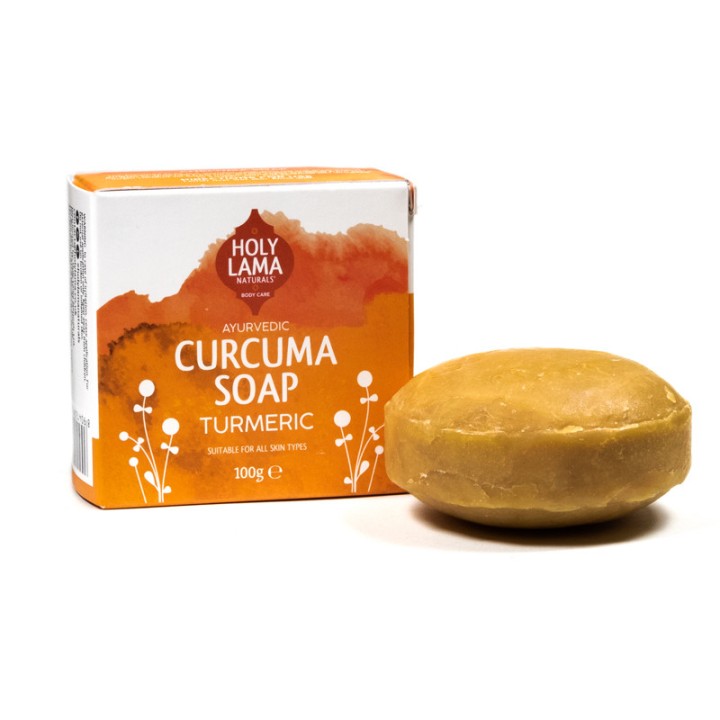 Mydełko Kokosowe Kurkuma z nutą Wetywerii i Geranium 100g Holy Lama Naturals