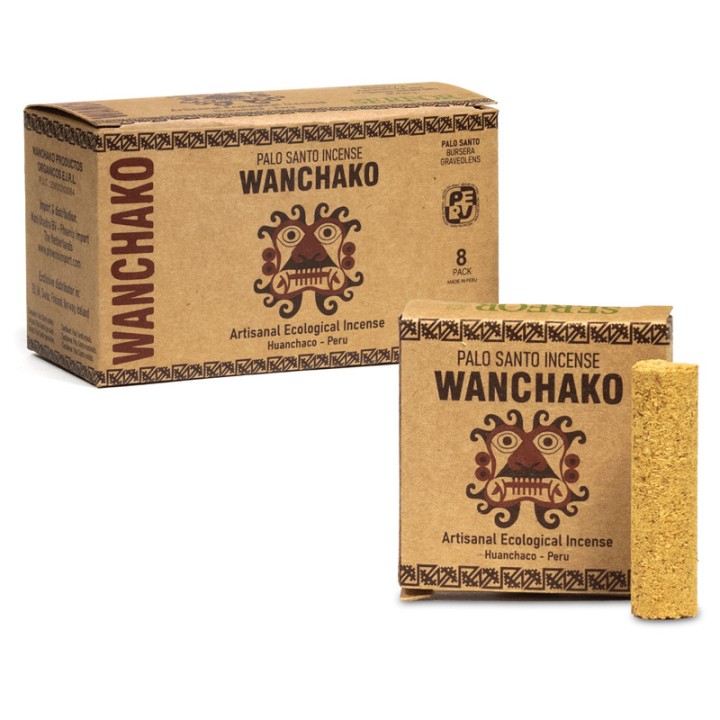 Kadzidełka z Peru Palo Santo Wanchako 4 szt grubych patyczków w paczce