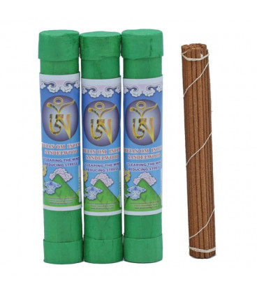 Kadzidło Tybetańskie OM Sandalwood Clearing the mind 35 g 30 patyczków