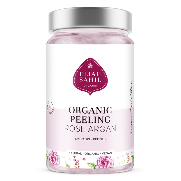 BIO Peeling wygładzający Róża & Argan Body & Hair organic & vegan 256g Eliah Sahil