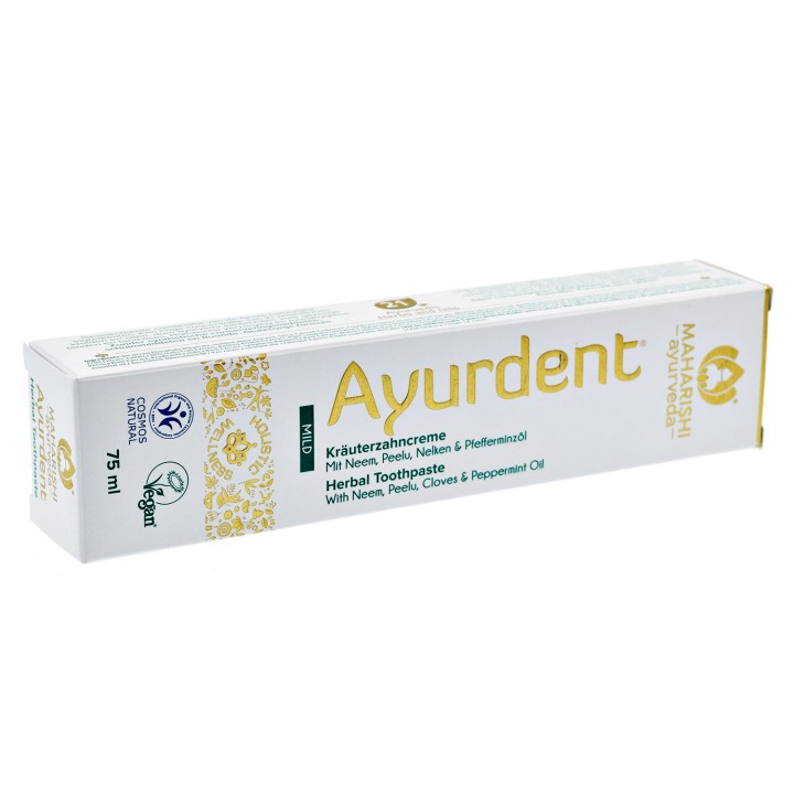 Ayurdent 20 ziół - łagodna pasta do zębów z neem i triphalą  75 ml PREMIUM Maharishi Ayurveda