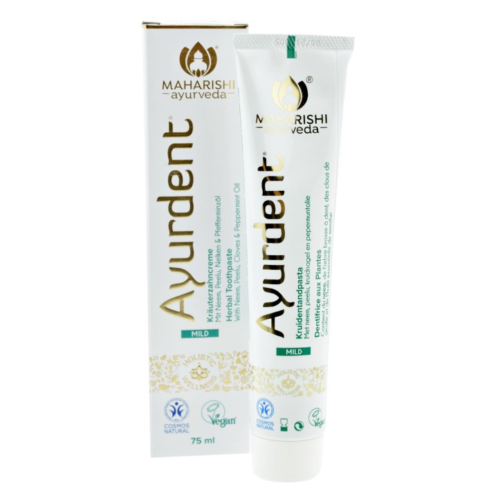Ayurdent 20 ziół - łagodna pasta do zębów z neem i triphalą  75 ml PREMIUM Maharishi Ayurveda
