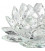 Lotus candle holder crystal M  4.5x11 cm