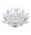 Lotus candle holder crystal M  4.5x11 cm