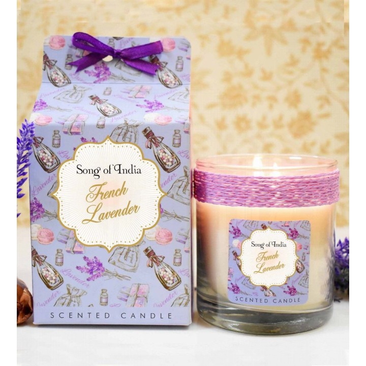 200 g. Little Pleasures Scented Candle in Glass Jar French Lavender