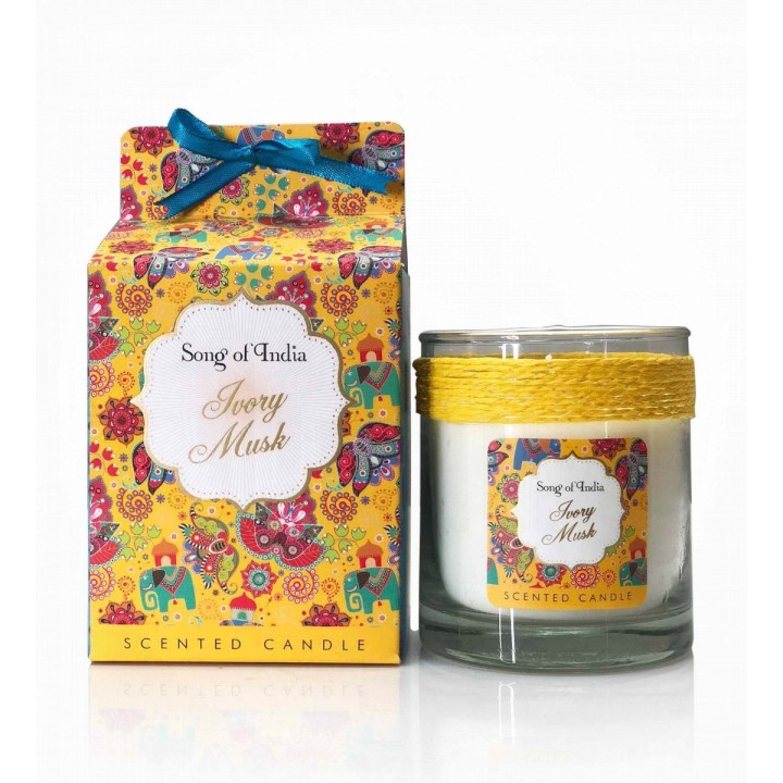 200 g. Little Pleasures Scented Candle in Glass Jar Ivory Musk