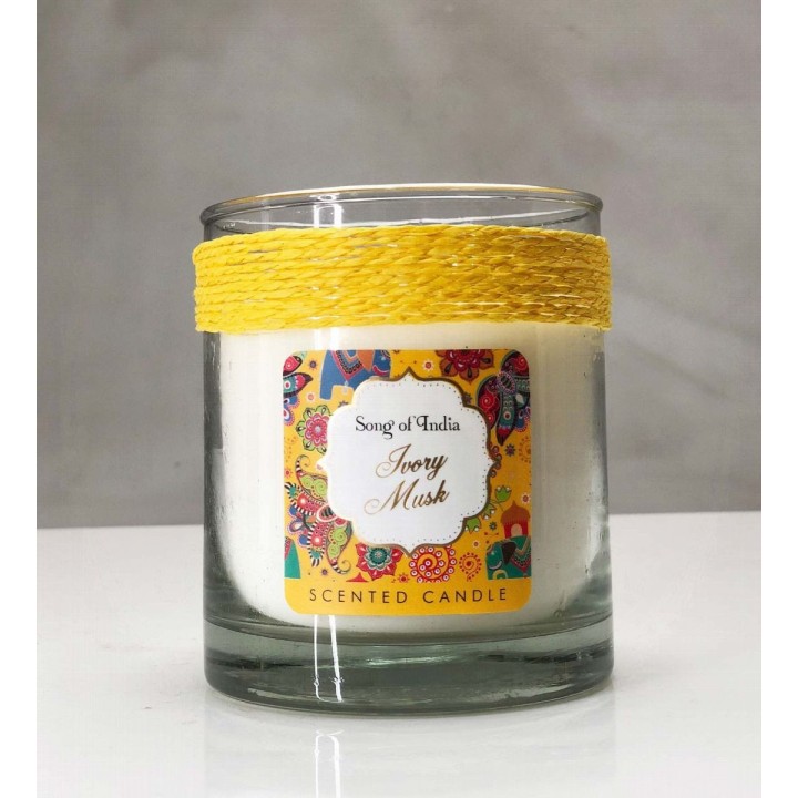 200 g. Little Pleasures Scented Candle in Glass Jar Ivory Musk