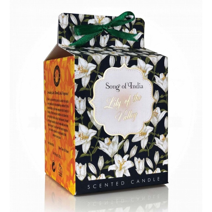 200 g. Little Pleasures Scented Candle in Glass Jar Lily of the Valley