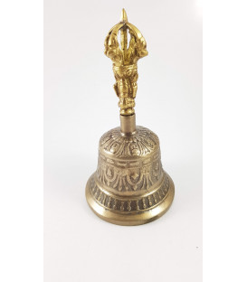 Dzwon i Dorje wykonany z brązu w Nepalu 9x17 cm