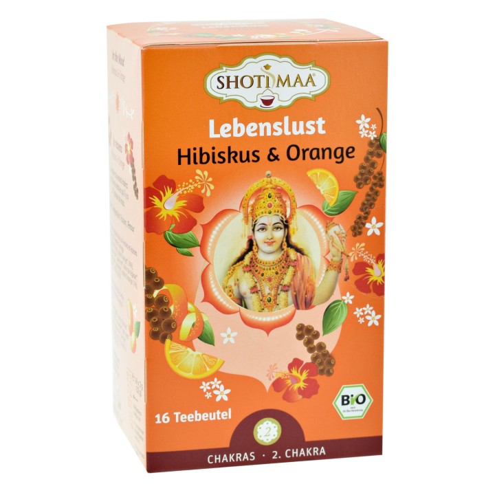 Herbata na 2. czakrę (In the Mood: hibiskus, pomarańcza i pieprz) - 16 torebek, Shoti Maa