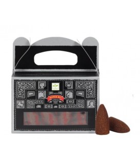 Kadzidła Piżmo & Drzewo Sandałowe Superhit backflow 24 stożki 75 g Satya