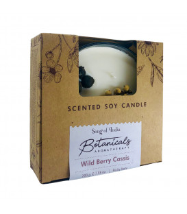 Świeca zapachowa z 3 knotami - Zapach Owoce Leśne & Czarna Porzeczka, 200 g. Botanical Aromatherapy